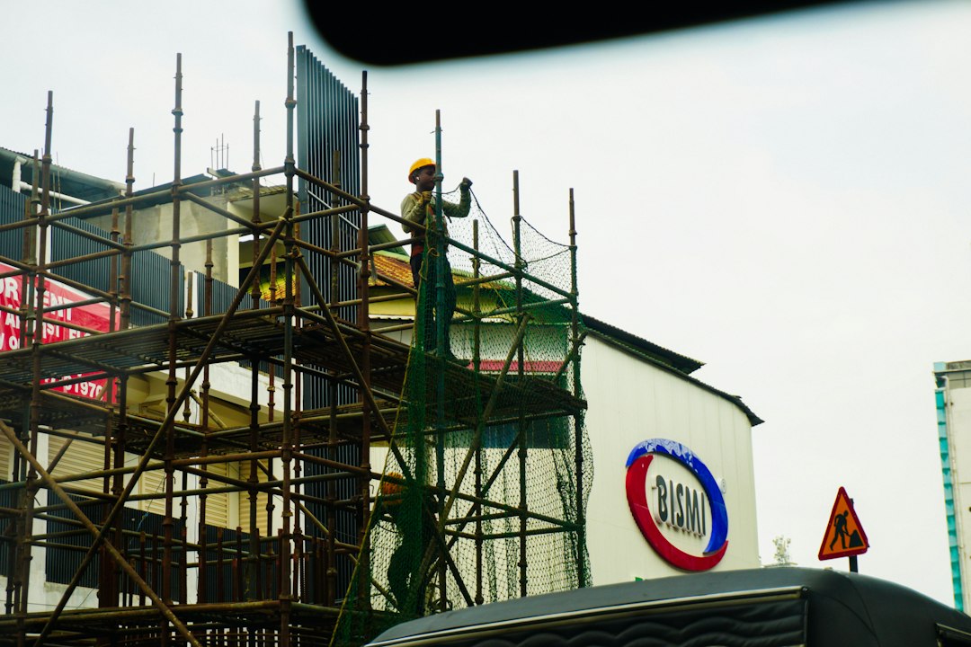 Scaffolding safety violation citation on a residential siding job site in Colorado